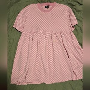 Pink checker dress
